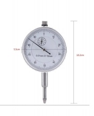 RELOJ COMPARADOR 55mm, RANGO 0-10mm, RESOLUCION 0.01mm