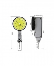 RELOJ COMPARADOR PALPADOR 32mm, RANGO 0-8mm, RESOLUCION 0.01mm