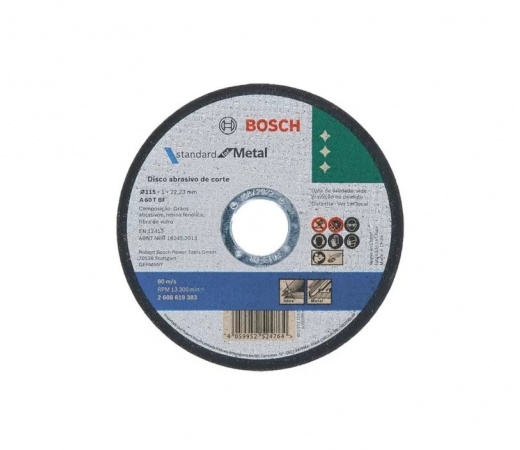 DISCO DE CORTE BOSCH INOXIDABLE STANDARD 4.1/2 115mm
