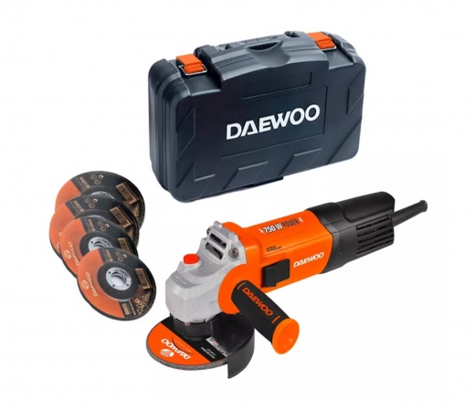 ESMERIL ANGULAR DAEWOO 750w, 220v, 115mm + 4 DISCOS