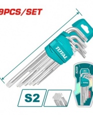 SET DE LLAVES TORX 9PCS SATINADAS PROFESIONAL THT106391 TOTAL