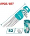 SET DE LLAVES TORX 9PCS SATINADAS PROFESIONAL THT106391 TOTAL SET DE LLAVES TORX 9PCS SATINADAS PROFESIONAL THT106391 TOTAL