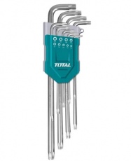 SET DE LLAVES TORX 9PCS SATINADAS PROFESIONAL THT106391 TOTAL