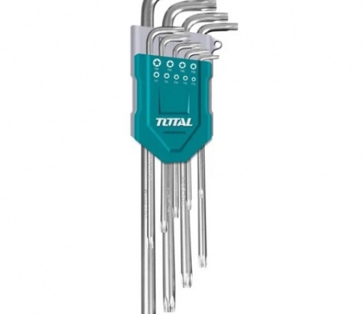 SET DE LLAVES TORX 9PCS SATINADAS PROFESIONAL THT106391 TOTAL SET DE LLAVES TORX 9PCS SATINADAS PROFESIONAL THT106391 TOTAL