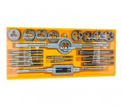 SET DE TERRAJAS MACHO Y HEMBRA 20 PCS TMK19620 TOOLMAK SET DE TERRAJAS MACHO Y HEMBRA 20 PCS TMK19620 TOOLMAK