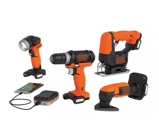 SET DE HERRAMIENTAS ELECTRICAS INALAMBRICAS 12V BLACK+DECKER 4 SET DE HERRAMIENTAS ELECTRICAS INALAMBRICAS 12V BLACK+DECKER 4