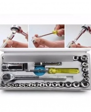 SET DADOS 40PCS CON CHICHARRA 3/8"