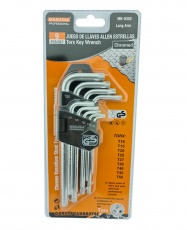 SET DE LLAVES ALLEN PUNTA ESTRELLA 9 PCS MK0353 MAKAWA