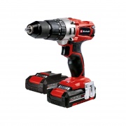 KIT TALADRO PERCUTOR INALAMBRICO 18V + 2 BATERIAS 2.0Ah + 64 ACCESORIOS + CARGADOR + MALETIN