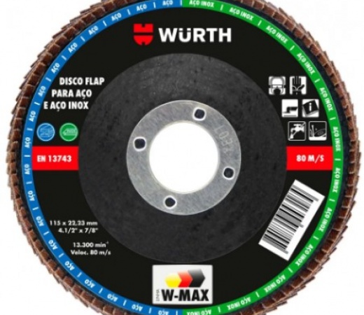 DISCO FLAP ZIRCONIO 115mm G120 W-MAX