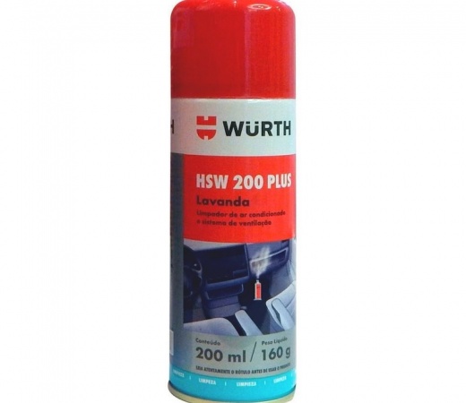 LIMPIADOR A/C HSW200 PLUS LAVANDA 200ml WURTH LIMPIADOR A/C HSW200 PLUS LAVANDA 200ml WURTH
