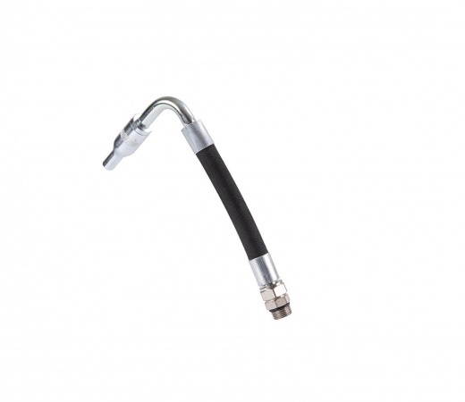 EXTENSION 90° FLEXIBLE PARA PISTOLA  DE DISTRIBUCION DE ACEITE Y OTROS, VALVULA ANTIGOTEO 14mm
